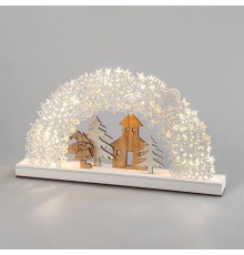 Деревянная фигурка с подсветкой "Рождественская сказка" 44,5*6*24 см  504-021  NEON-NIGHT