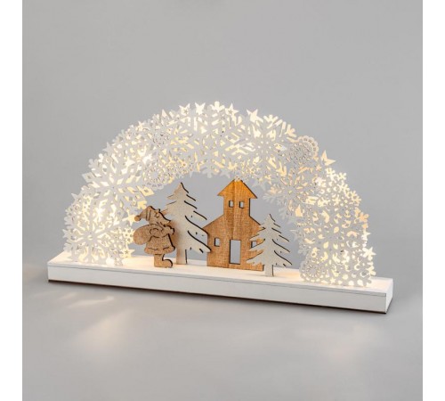 Деревянная фигурка с подсветкой "Рождественская сказка" 44,5*6*24 см  504-021  NEON-NIGHT