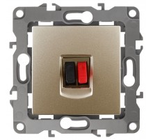 Розетка аудио 12-3111-04  шампань  Б0027454  ЭРА