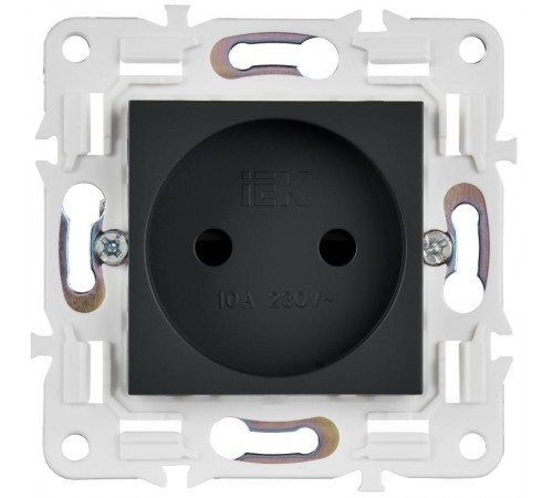 SKANDY Розетка без з/к с з/ш 10А SK-R01G графит  SK-R13-10-K53  IEK