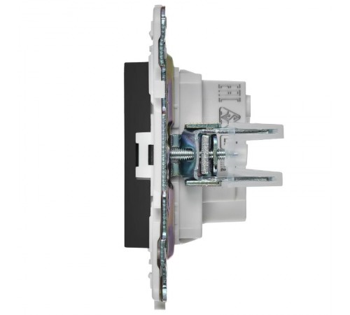 SKANDY Розетка без з/к с з/ш 10А SK-R01G графит  SK-R13-10-K53  IEK