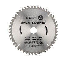 Диск пильный 235 мм х 48 зуб х 30 мм  KR-92-0125  Kranz