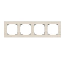 Рамка 4-постовая, серия SKY, цвет дерево белый ясень2CLA857400A2001 ABB
