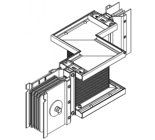 Секция Z лев. н/2 630А Al 3L+N+PER IP55 тран. IEK  LB-0630A4-35-F-ZLF  IEK