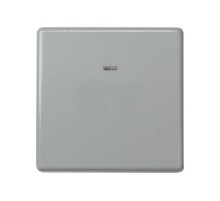 Simon 27 Выключатель 1-кл кнопочный, 10А 250В, широкий модуль, S27, серый  27669-67  Simon