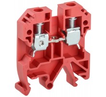 Клемма винтовая КВИ-6мм2 красная  YZN30-006-K04  IEK