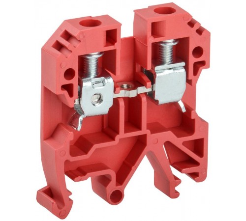 Клемма винтовая КВИ-6мм2 красная  YZN30-006-K04  IEK