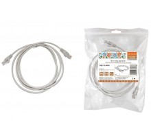 Патч-корд народный U/UTP Cat 5e 4PR 24AWG PVC, литой 2 м, серый  SQ0115-0004  TDM