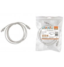 Патч-корд народный U/UTP Cat 5e 4PR 24AWG PVC, литой 2 м, серый  SQ0115-0004  TDM