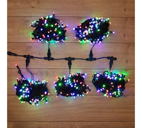 Гирлянда "LED ClipLight" 24V, 5 нитей по 20 метров, цвет диодов  Мульти  323-509  NEON-NIGHT