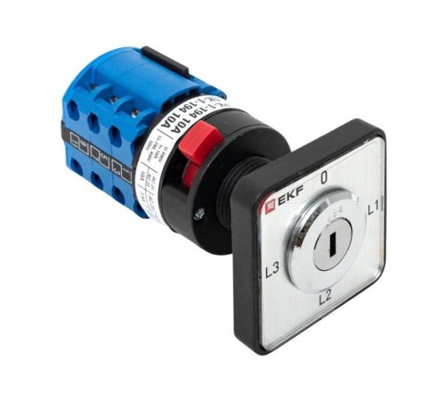 Переключатель кулачковый ПК-1-194 10А 4P с ключом для амперметра  PROxima  pk-1-194-10  EKF