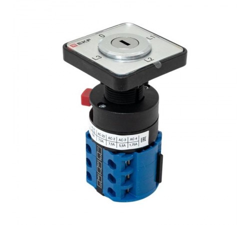 Переключатель кулачковый ПК-1-194 10А 4P с ключом для амперметра  PROxima  pk-1-194-10  EKF