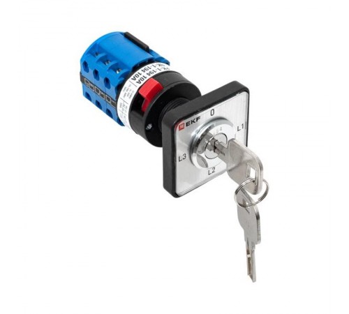 Переключатель кулачковый ПК-1-194 10А 4P с ключом для амперметра  PROxima  pk-1-194-10  EKF