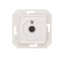DEA Розетка TV Проходная с/у мех. Бел  KR-78-0221  Kranz