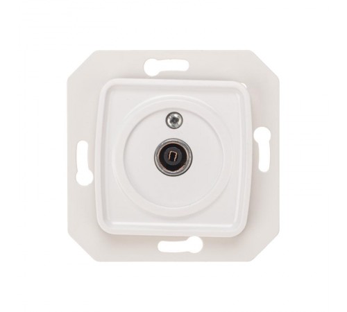 DEA Розетка TV Проходная с/у мех. Бел  KR-78-0221  Kranz