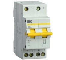 Выключатель-разъединитель (рубильник) трехпозиционный ВРТ-63 2п 25А  MPR10-2-025  IEK