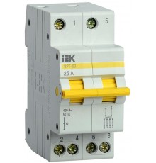 Выключатель-разъединитель (рубильник) трехпозиционный ВРТ-63 2п 25А  MPR10-2-025  IEK