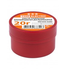 Флюс для пайки, паста паяльная канифольно-вазелиновая, 20 г, банка, серия "Алмаз"  SQ1025-0385  TDM