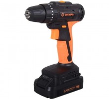 Дрель-шуруповерт аккумуляторная ДА-18Л-2КУ/Б (2,0 А/ч) (бесщеточный двигатель, ударный)  72/14/23  ВИХРЬ