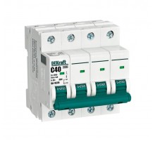 Выключатель автоматический без теплозащиты четырехполюсный ВА-103М 4P 40А характеристика C 6кА  12533DEK  Dekraft