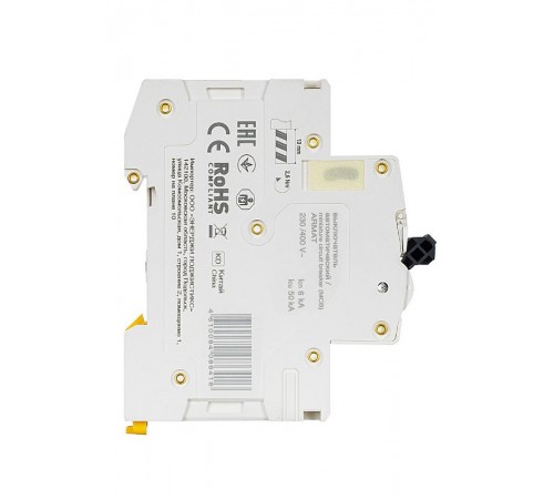 Выключатель автоматический двухполюсный M06N 2P C 1А 6кА ARMAT  AR-M06N-2-C001  IEK