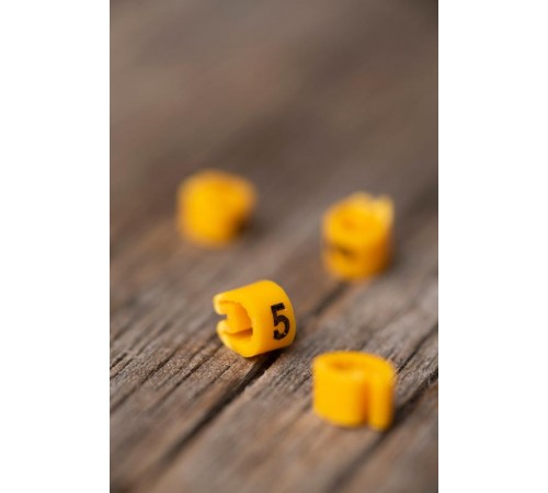 Маркер-кабельный 2,5кв.мм "5" (1000шт.) (ЕС-1) EKF PROxima  plc-KM-2.5-5  EKF