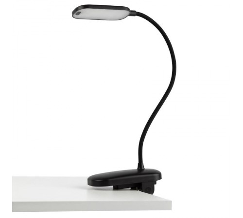 Настольный светильник  NLED-525-6W-BK светодиодный аккумуляторный на прищепке черный  Б0068549  ЭРА