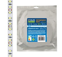 Лента светодиодная холодный белый свет 6500K ULS-Q330 2835-120LED/m-8mm-IP20-DC12V-9,6W/m-5M-6500K  UL-00004539  Volpe