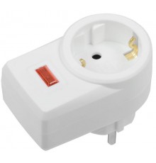 Сетевой фильтр СФ-01 16А 1 место 2P+PE белый   WFP10-16-01-K01  IEK