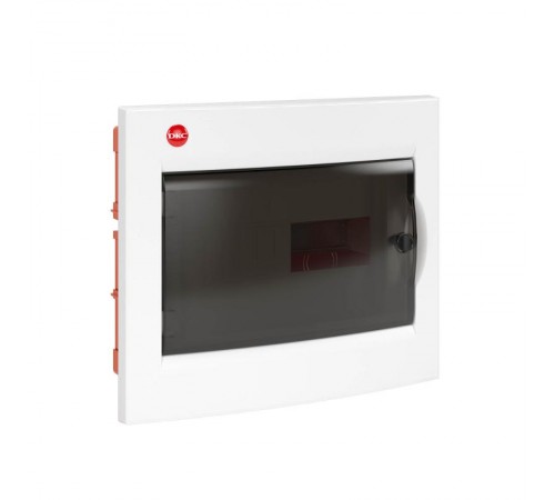 Щиток встраиваемый с дверцей, 12 модулейIP41, белый с клеммным блоком 1х87512 и замком  81912  DKC