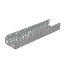 Лоток перф. 100х200х1,0 L2500 мм "Быстрый монтаж ПЛЮС" HD  LPplus100-200-1.0-2500 HD  КМ-Профиль