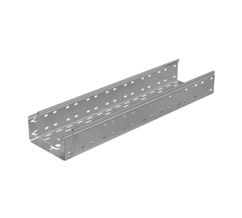 Лоток перф. 100х200х1,2 L2000 мм "Быстрый монтаж ПЛЮС" HD  LPplus100-200-1.2-2000 HD  КМ-Профиль