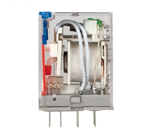 Реле промежуточное с кнопкой и мех. Индикацией RPAt 22/4 5A 24В DC EKF AVERES  rpat-22-4-24DC  EKF