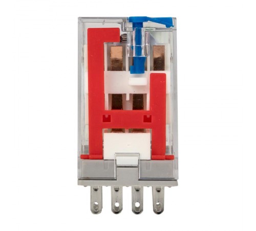 Реле промежуточное с кнопкой и мех. Индикацией RPAt 22/4 5A 24В DC EKF AVERES  rpat-22-4-24DC  EKF