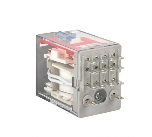 Реле промежуточное с кнопкой и мех. Индикацией RPAt 22/4 5A 24В DC EKF AVERES  rpat-22-4-24DC  EKF