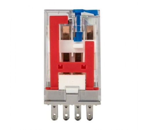 Реле промежуточное с кнопкой и мех. Индикацией RPAt 22/4 5A 24В DC EKF AVERES  rpat-22-4-24DC  EKF