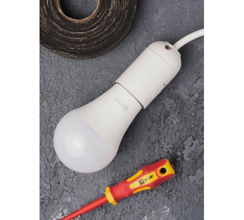 Патрон подвесной термостойкий пластик Е27 белый PROxima  LHP-E27-s  EKF