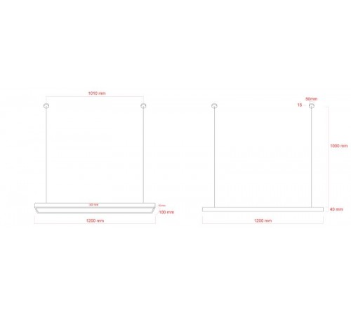 Светильник светодиодный Geometria Block SPO-115-W-40K-036 36Вт 4000K 3100Лм IP40 1200*100*50 белый подвесной ЛТ  Б0058864  ЭРА