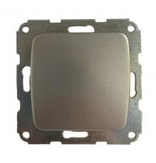 Выключатель 1кл с/у 10А мех. серебряный металлик DEA   KR-78-0260  Kranz