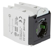 Комплектующий блок для кнопок - Osmoz - для компл. - без подсветки - под винт - 2xНО /НЗ+3-постовой монтажный адаптер  022966  Legrand