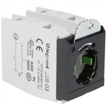 Комплектующий блок для кнопок - Osmoz - для компл. - без подсветки - под винт - 2xНО /НЗ+3-постовой монтажный адаптер  022966  Legrand