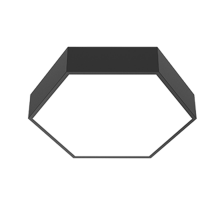 Светодиодный светильник Gexus 750х866 Up'n'Down шестиугольный подвесной 36 Вт/66 Вт 4000 K черный муар  V1-R0-90651-30000-4010240  VARTON