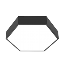 Светодиодный светильник Gexus 750х866 Up'n'Down шестиугольный подвесной 36 Вт/66 Вт 4000 K черный муар  V1-R0-90651-30000-4010240  VARTON