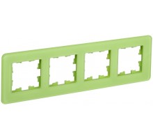 BRITE Рамка 4-ая РУ-4-2-Бр стекло эко грин RE  BR-M42-G-41-K06  IEK