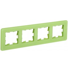 BRITE Рамка 4-ая РУ-4-2-Бр стекло эко грин RE  BR-M42-G-41-K06  IEK