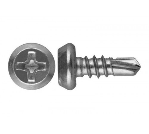 Саморез "Клоп" 3.5x11 металл-металл цинк, шлиц Philips №2, сверло (1000 шт/уп)  PR08.9385  Промрукав