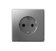 ArtGallery Сталь Розетка с заземлением, 16А, механизм, быстрозажим. клем.  GAL000943S  SE