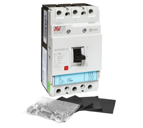 Выключатель автоматический AV POWER-1/3 10А 35kA TR  mccb-13-10-TR-av  EKF