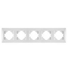 Ugra РАМКА 5-местная, цвет  белый.  С1150-001  GUSI Electric