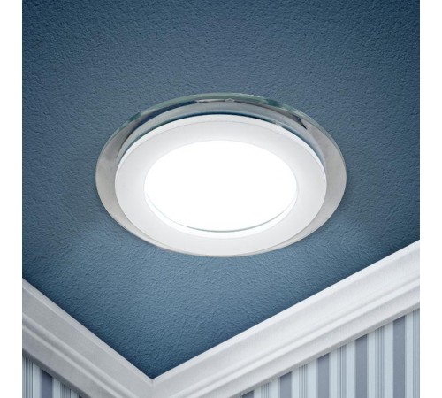 Светильник точечный встраиваемый светодиодный KL LED 7 6х1Вт 4000К белый  Б0005777  ЭРА